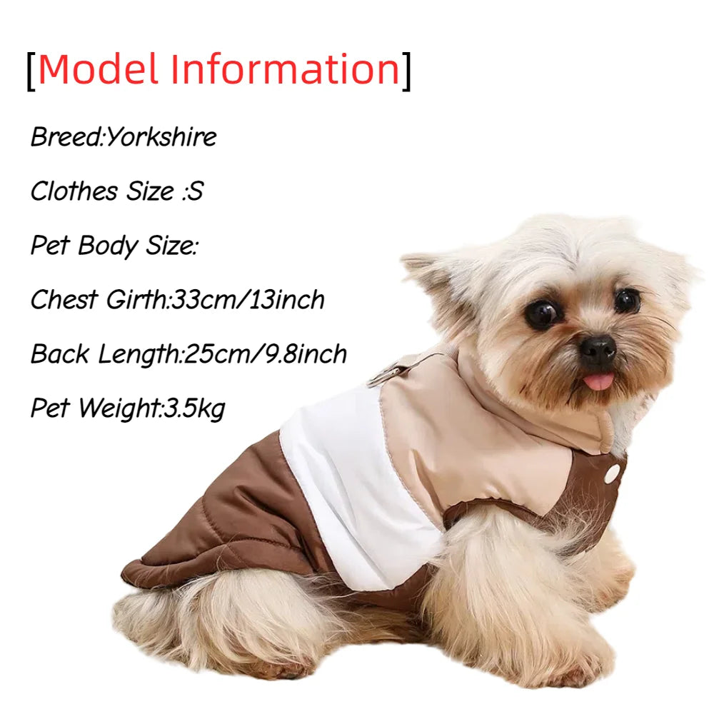 Winter Doggie Jacket With D-ring