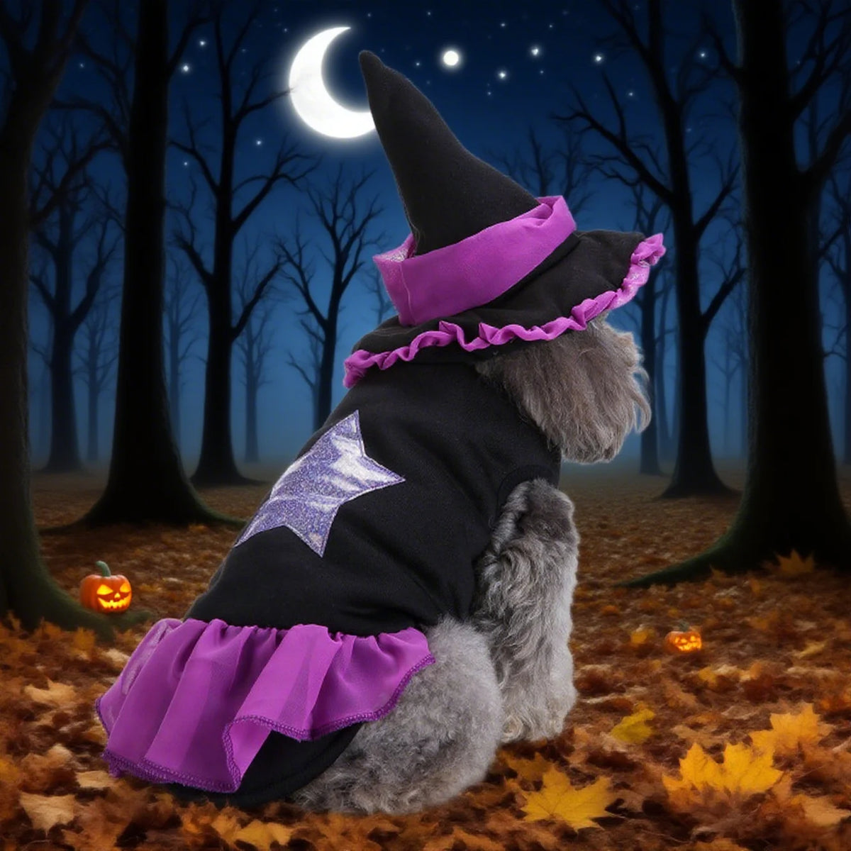 Halloween Doggie Witch Costume