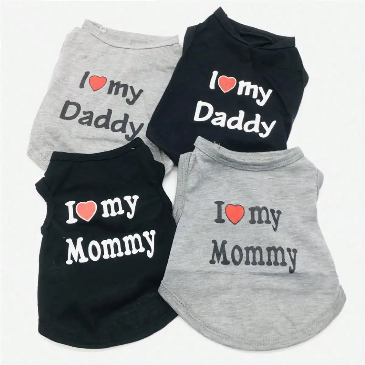 "I Love My Daddy” “I Love My Mommy” Tee Shirt