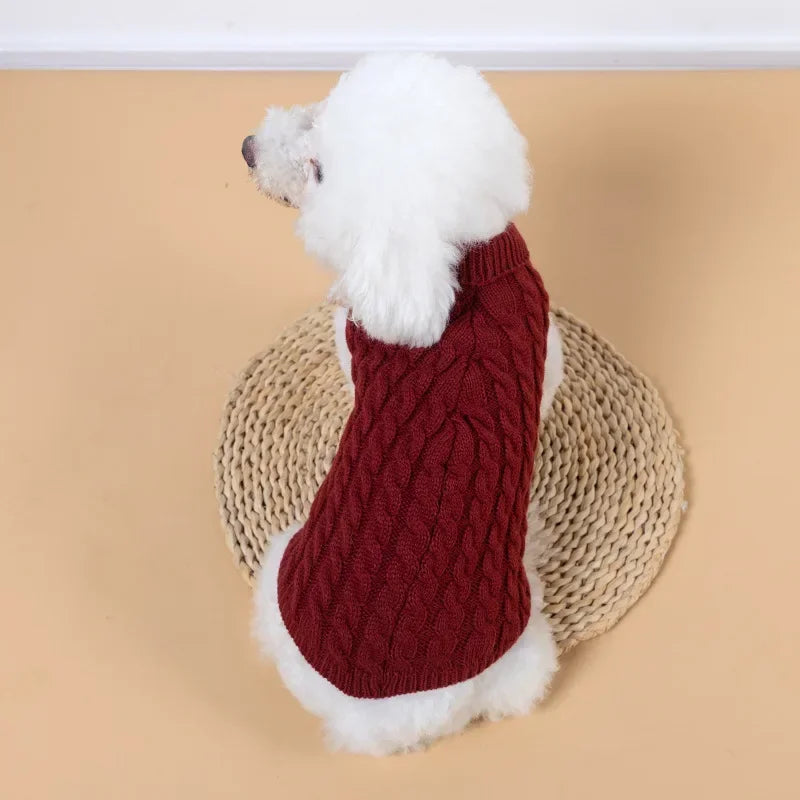 Knitted Turtleneck Doggie Sweaters