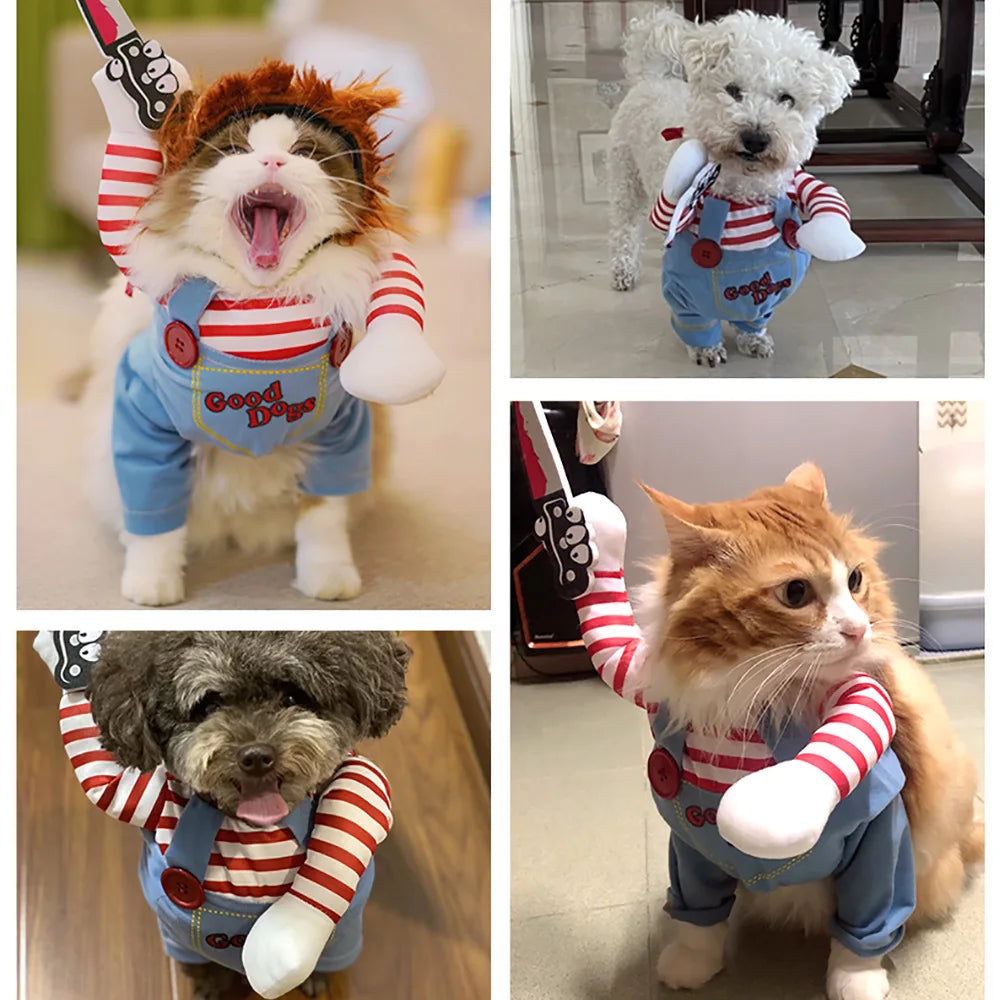 Knife Holding Doggie Costume