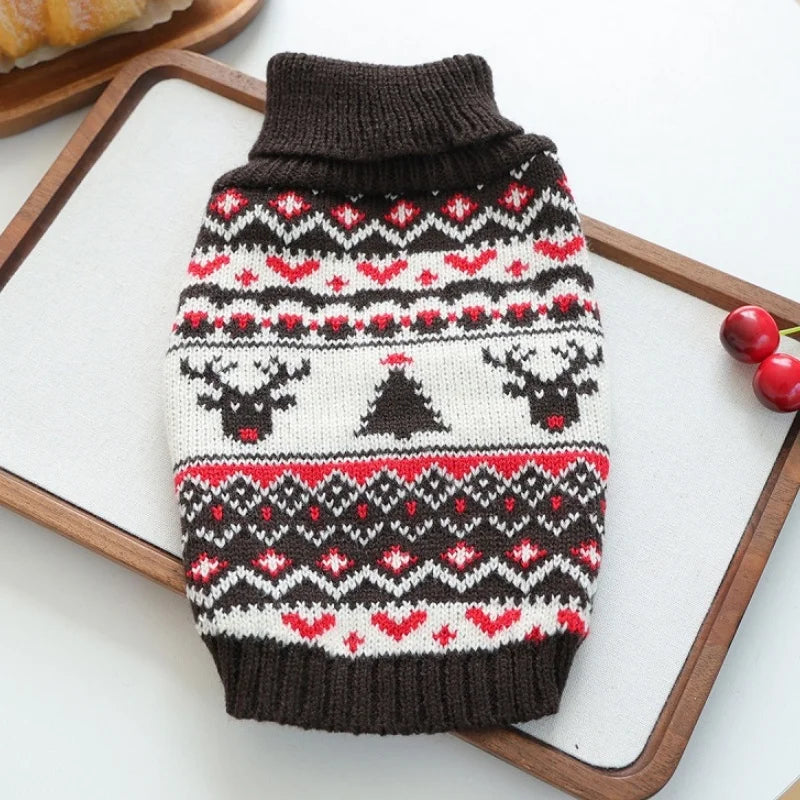 Christmas Doggie Turtleneck Sweater