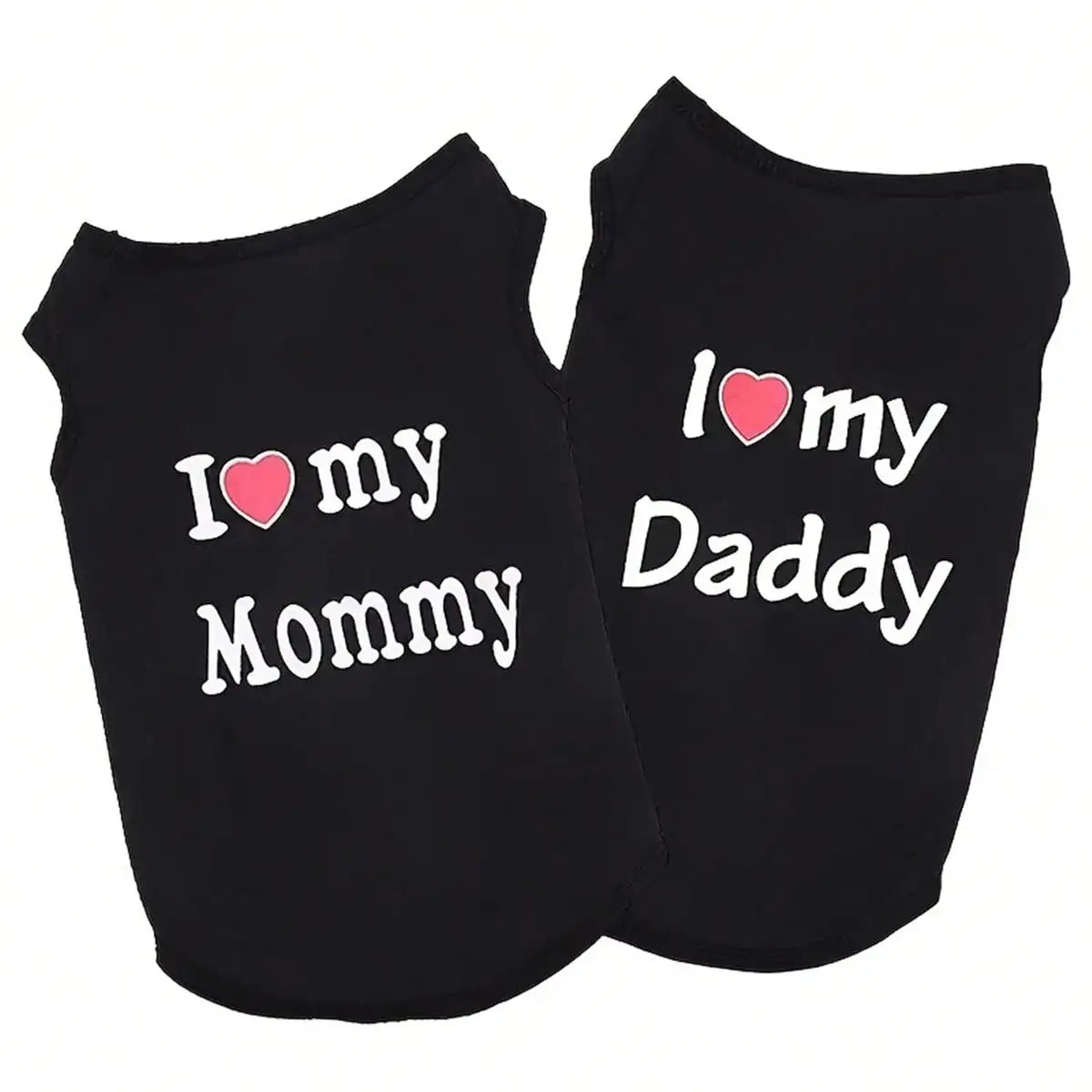 "I Love My Daddy” “I Love My Mommy” Tee Shirt
