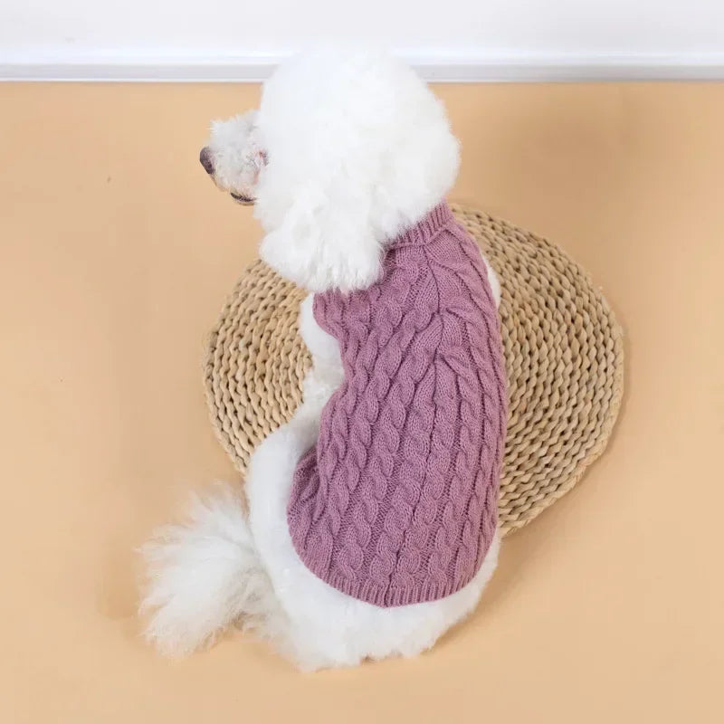 Knitted Turtleneck Doggie Sweaters