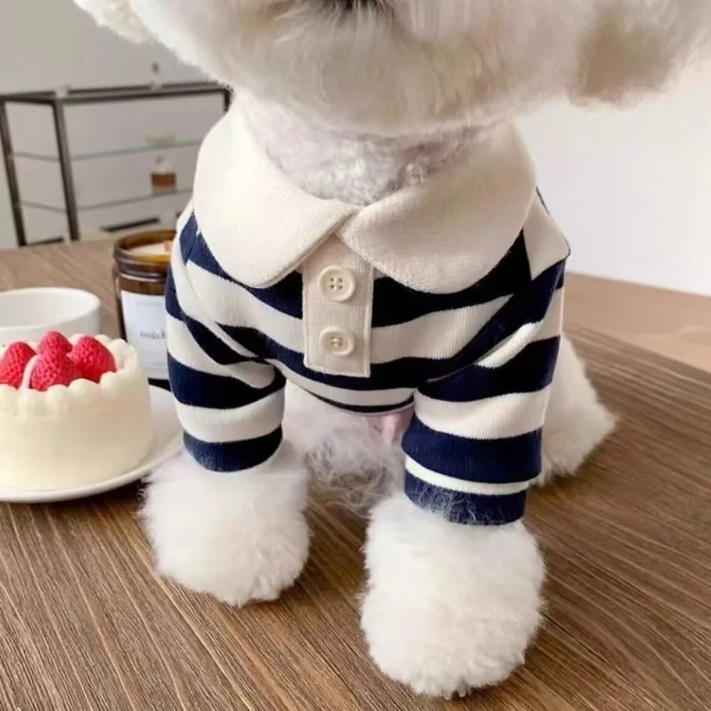 Striped Collared Doggie Shirt