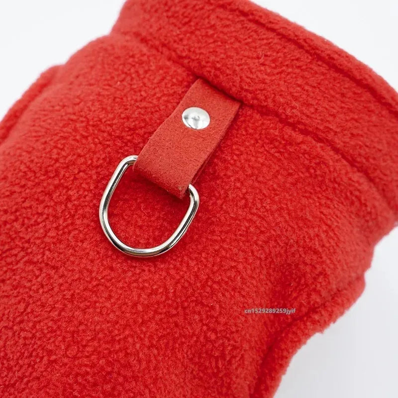 Fleece Doggie Vest with D-Ring