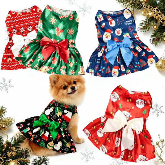 Sweet Doggie Christmas Dress