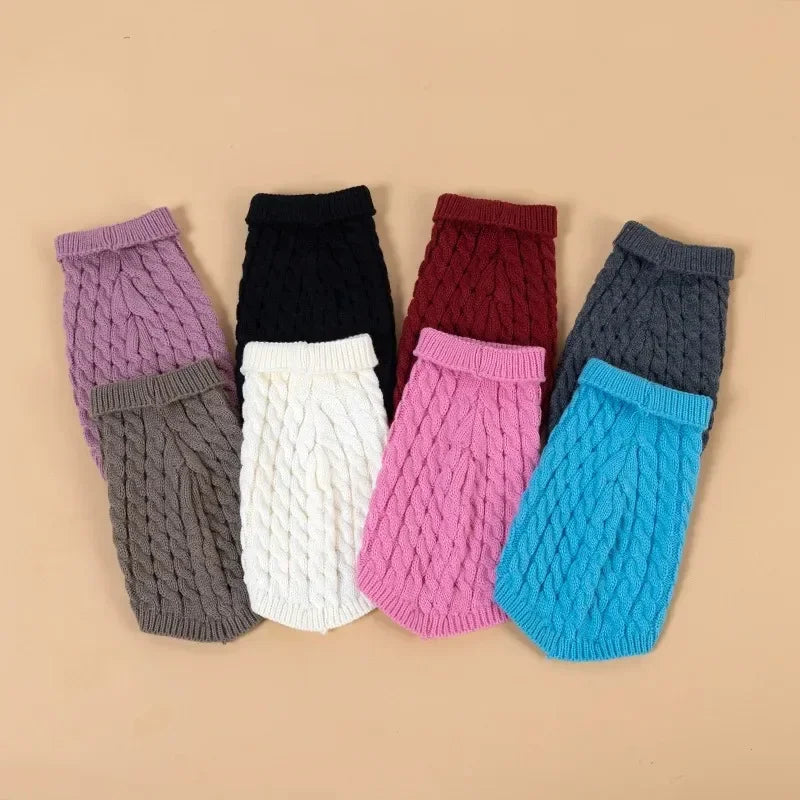 Knitted Turtleneck Doggie Sweaters