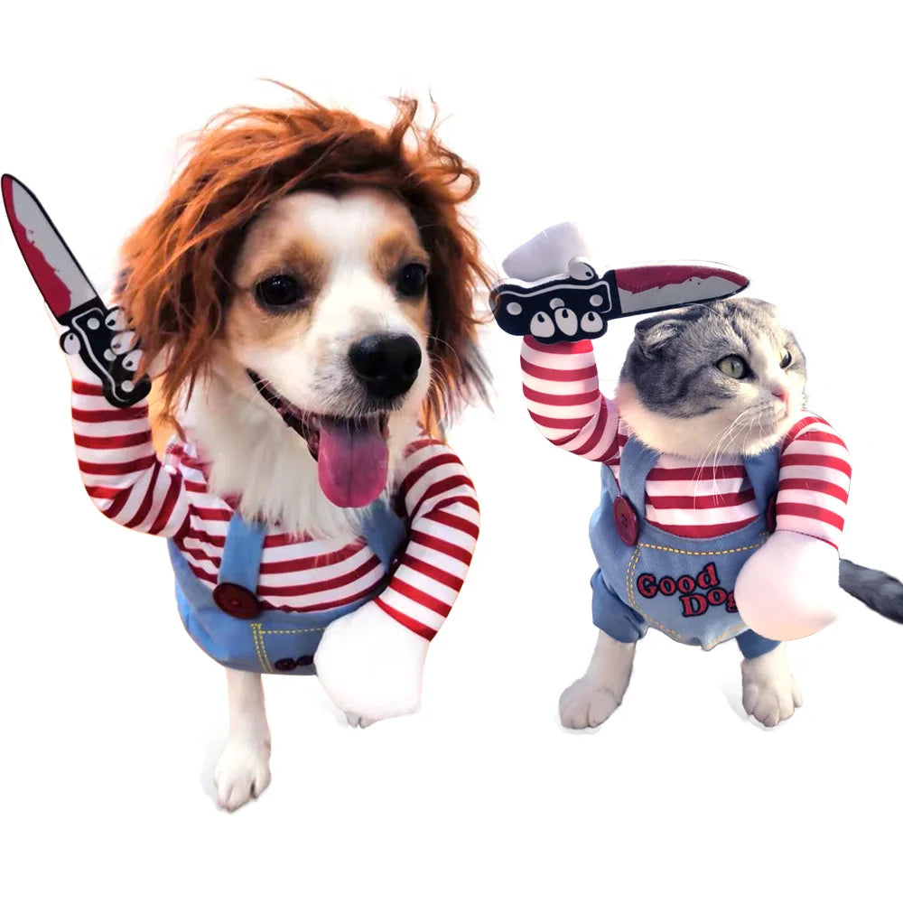 Knife Holding Doggie Costume