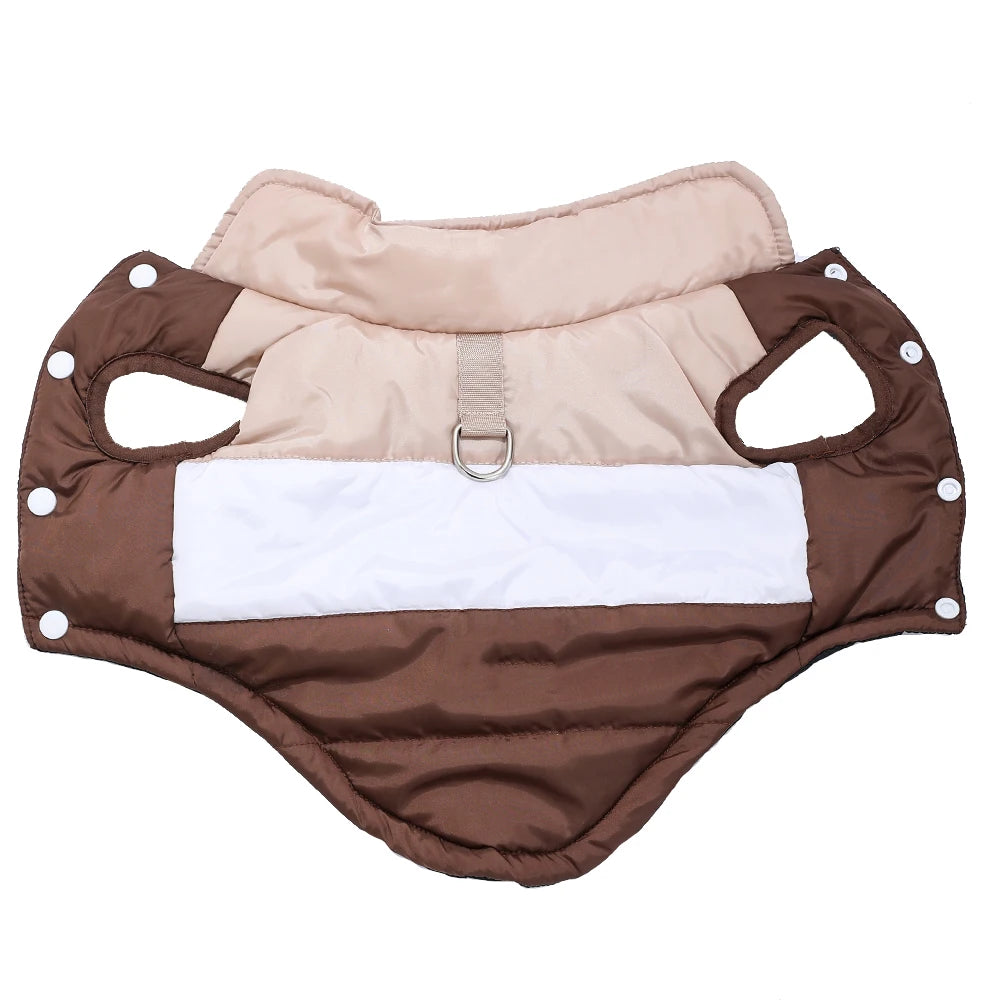 Winter Doggie Jacket With D-ring
