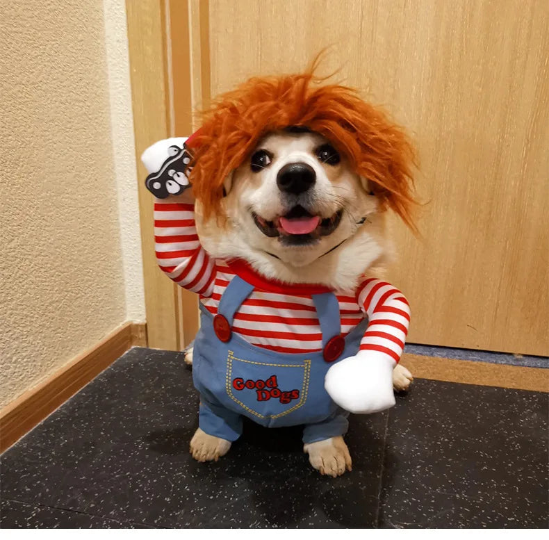 Knife Holding Doggie Costume