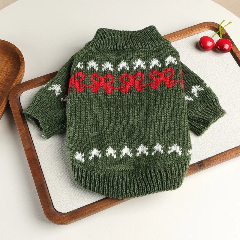 Christmas Doggie Turtleneck Sweater