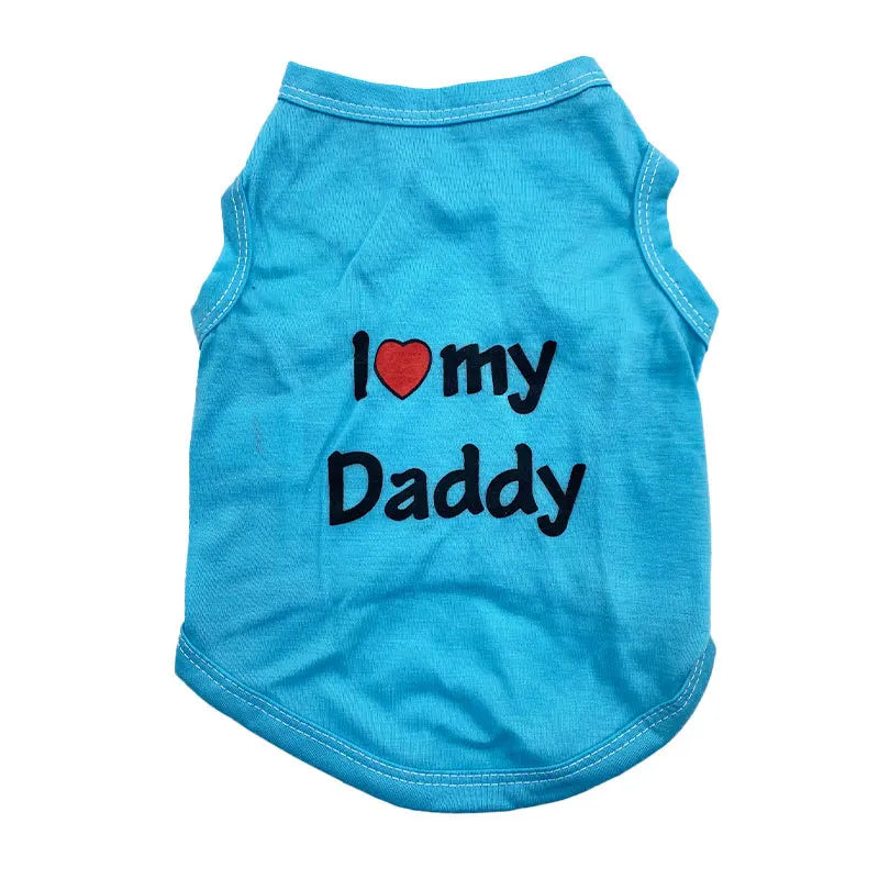 "I Love My Daddy” “I Love My Mommy” Tee Shirt