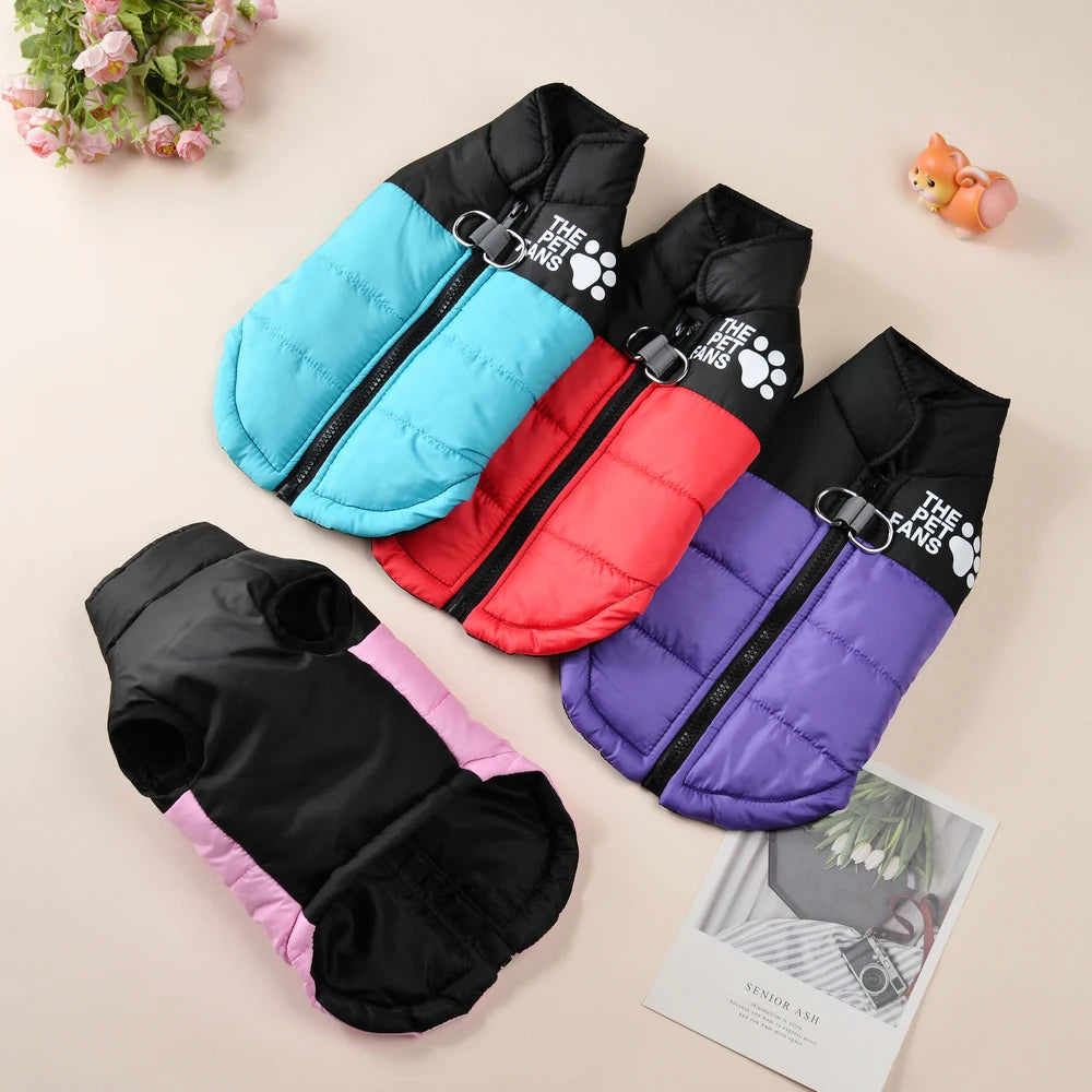 Winter Waterproof Doggie Jackets with D-Ring