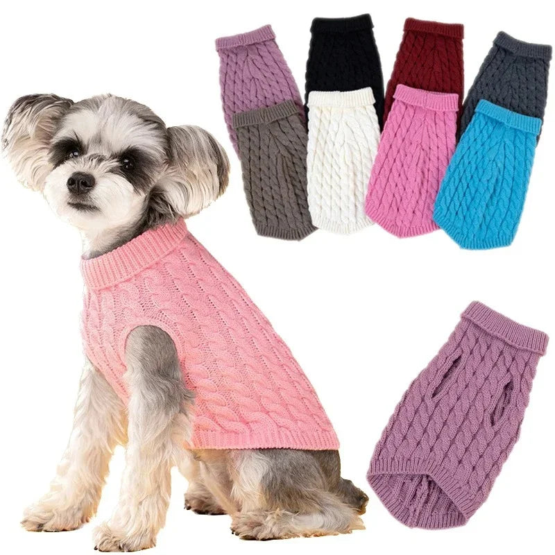 Knitted Turtleneck Doggie Sweaters