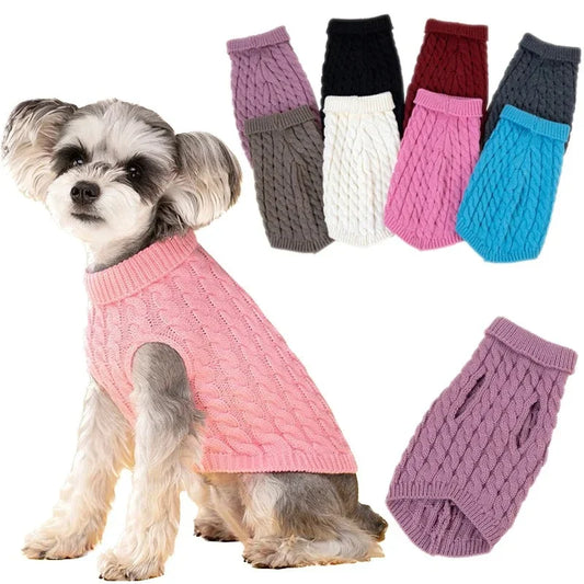 Knitted Turtleneck Doggie Sweaters