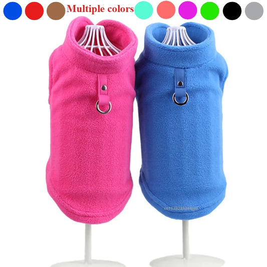 Fleece Doggie Vest with D-Ring