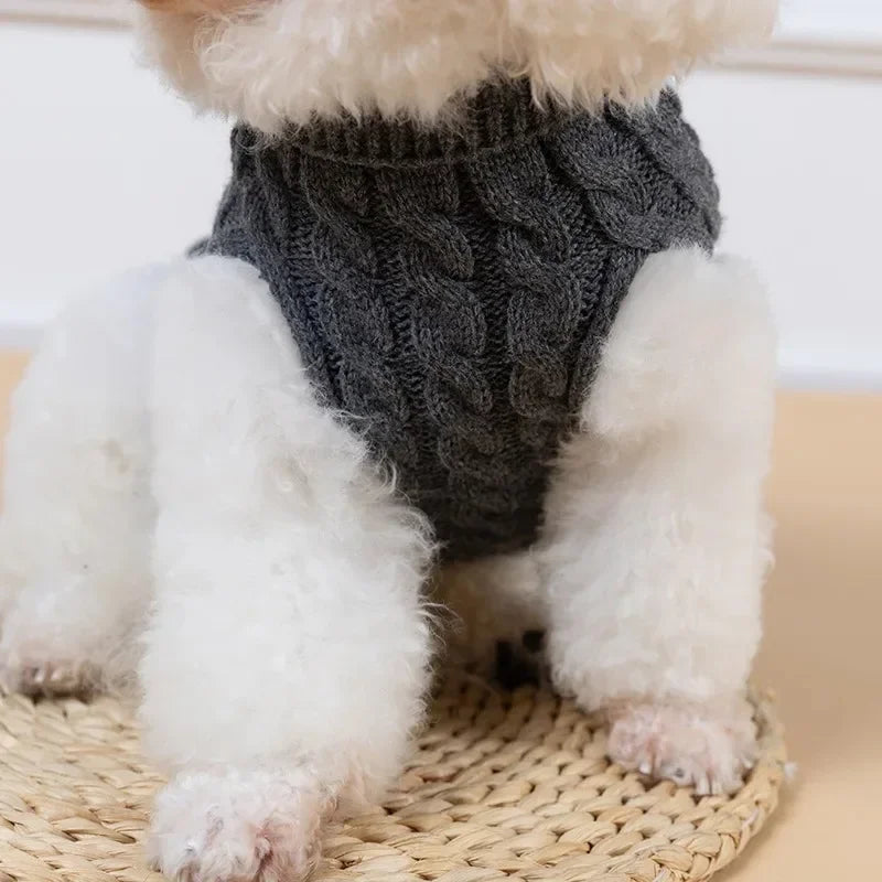 Knitted Turtleneck Doggie Sweaters