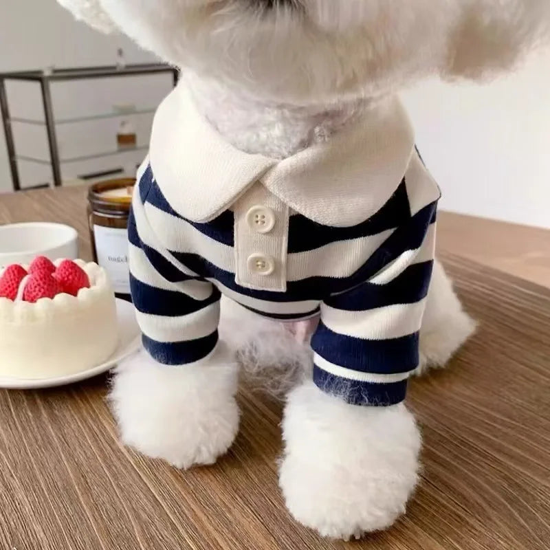 Striped Collared Doggie Shirt